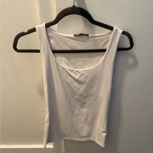 Zara Classic White Tank Top
